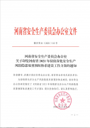 河南省安全生產(chǎn)委員會辦公室 關于印發(fā)河南省2021年持續(xù)深化安全生產(chǎn)風險隱患雙重預防體系建設工作方案的通知